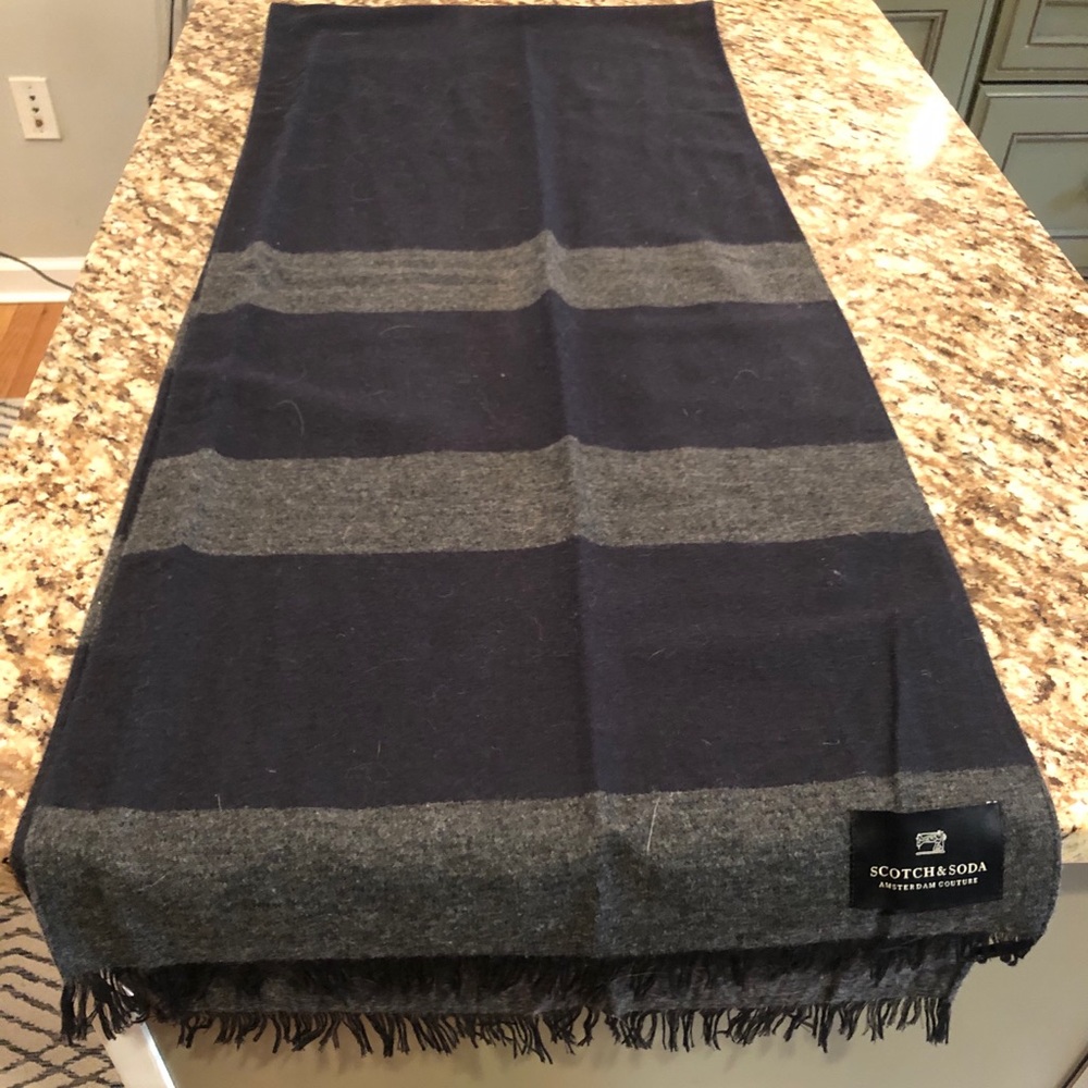 Scotch and soda wool scarf